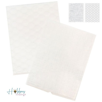 Woven and Honeycomb Embossing Folders / Folders de Grabado Tejido y Panal Descontinuado We R Memory Keepers