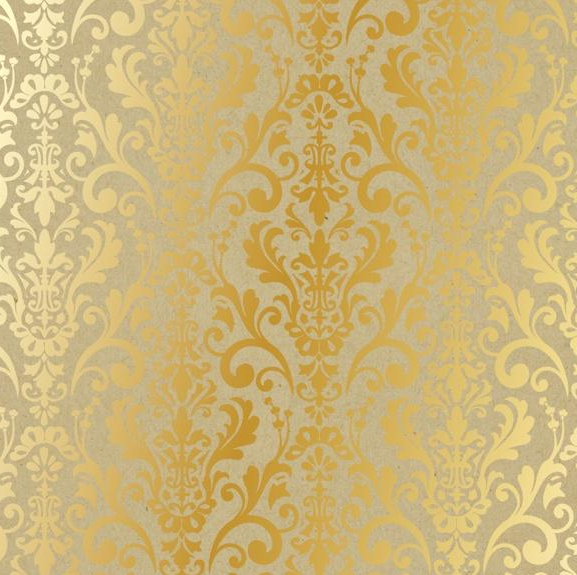 Block Premium Kraft Gold Foil Paper / Block de Cartulina con Diseños Color Dorados Descontinuado DCWV