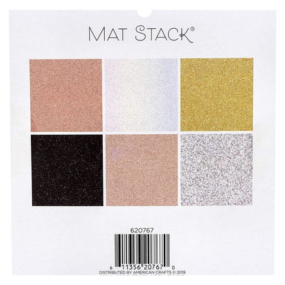 Glitzy Metallics Cardstock / Cartulina Glitter Metalizada 6 x 6" Papel DCWV