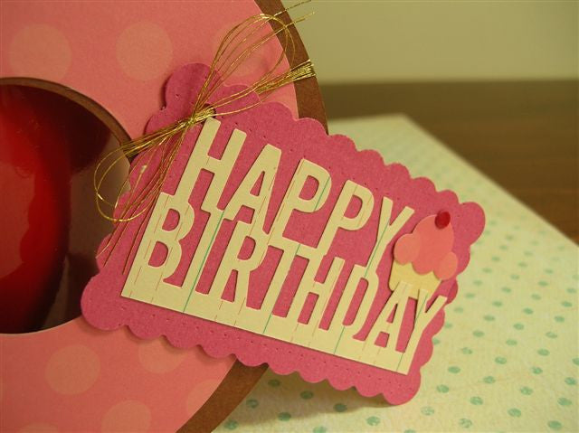 Happy Birthday Edge Punch / Perforadora Orilla Profunda Feliz Cumpleaños Descontinuado Martha Stewart