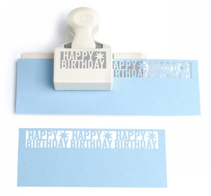 Happy Birthday Edge Punch / Perforadora Orilla Profunda Feliz Cumpleaños Descontinuado Martha Stewart
