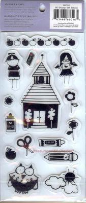 School Cling Stamps / Sellos de Escuela Descontinuado Close to My Heart