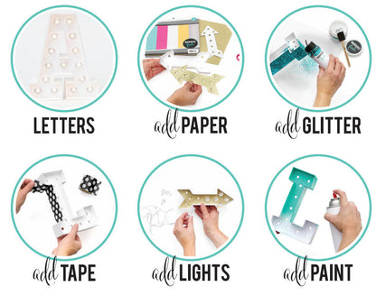 Marquee Light Kit Snowflake / Figura de Copo de Nieve con Luces Kits / Sets Heidi Swapp