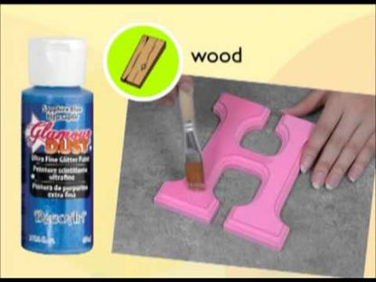Glamour Dust Glitter Paint Emerald / Pintura con Purpurina Esmeralda Acrìlicos DecoArt