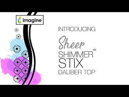 Sheer Shimmer Stix Sparkle / Tinta con Esponja de Brillitos Tintas Imagine