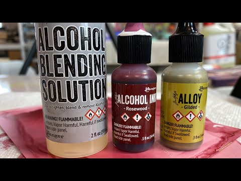 Tim Holtz Alloy Sterling 2 fl oz / Tinta al Alcohol Metálica Tintas al Alcohol Ranger