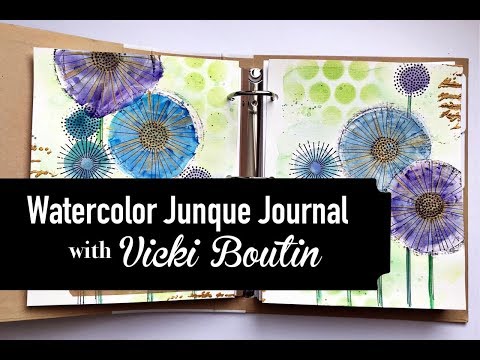 Storage Binder / Carpeta Para Almacenar con Papel de Acuarela de Vicky Boutin Almacenamiento y Organización American Crafts