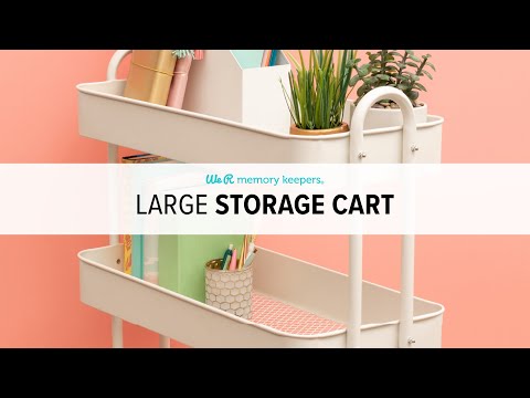 A la Cart Storage Cart With Handles / Carrito Organizador Con Asas Descontinuado We R Memory Keepers