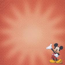 Mickey Mouse &amp; Friends Papers 12" x 12" / Papel Mickey Mouse &amp; Amigos 12 Hojas Descontinuado Sandy Lion