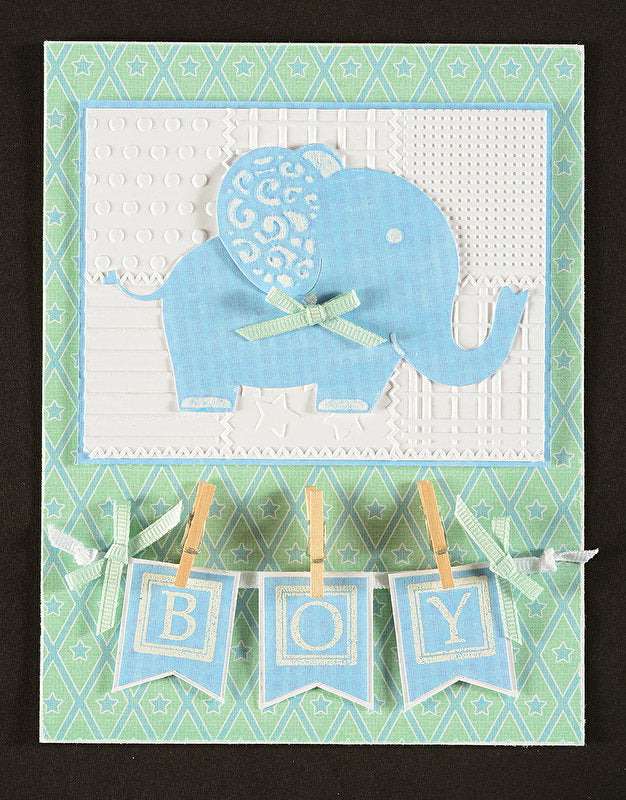 Friendly Elephant Die / Suaje Decorativo Elefante Descontinuado Crafter&