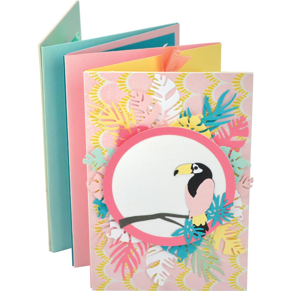 Thinlits Jungle Shadow Box Die / Suajes de Jungla Floral Descontinuado Sizzix