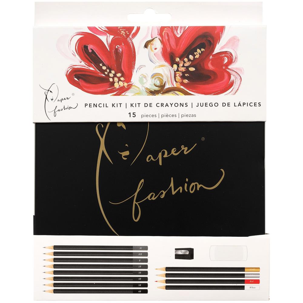 Paper Fashion Pencil Kit / Set de Lapices Dibujo American Crafts