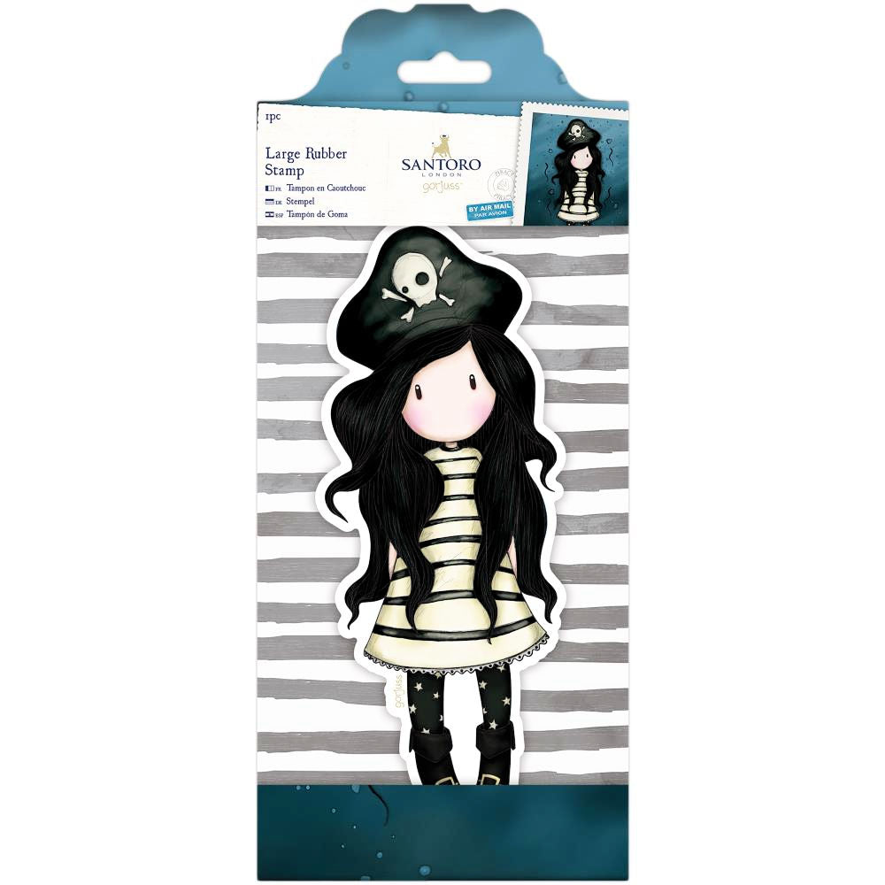 Gorjuss Large Rubber Stamp Piracy  / Sello de Goma Cling Sellos Santoro