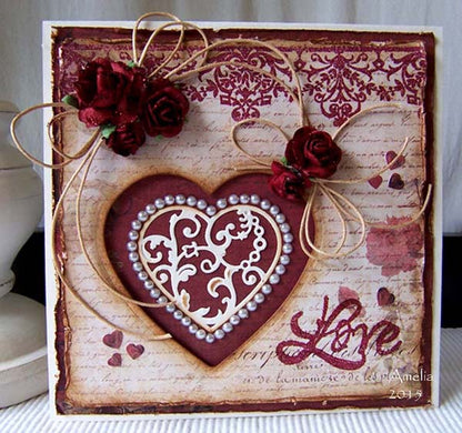 Shapeabilities Die D-Lites Flutter Love / Suaje de Coazón y Mariposa Descontinuado Spellbinders