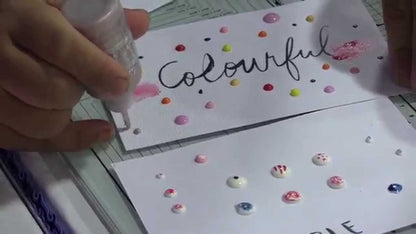 Glitter Drops Honey Gold / Cristales Liquidos Dorado Claro Brillante Adornos / Embellishments Nuvo