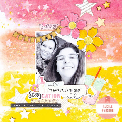 Mixed Media Backgrounds Paper / Block Papel Para Medios Mixtos 12" Papel Vicki Boutin