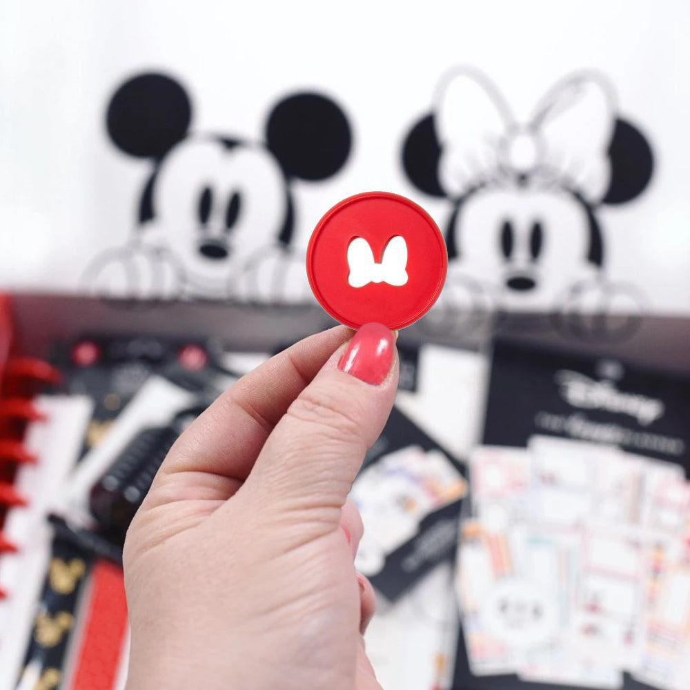 Minnie Mouse Bow 1.25 Inch Discs / Anillos para Libreta o Agenda Minnie Mouse Descontinuado Me &amp; My Big Ideas