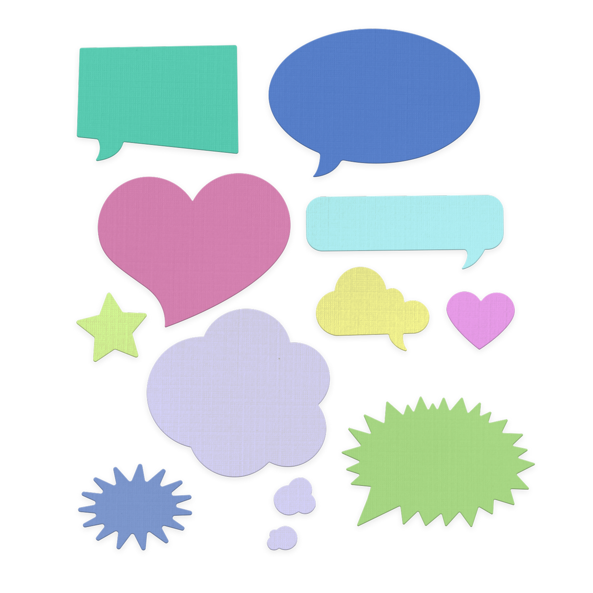 Speech Bubbles Dies / Suaje de Globos de Texto Descontinuado Cheery Lynn Designs