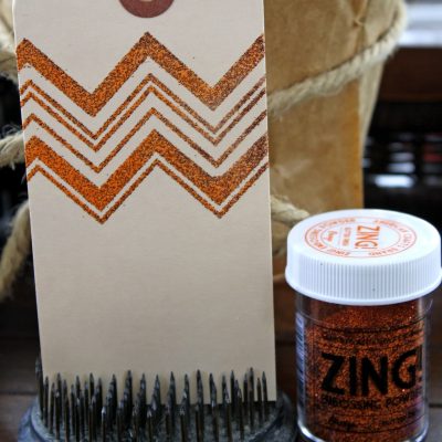 Zing Glitter Red Embossing Powder / Polvos de Realce Rojo con Brillitos Descontinuado American Crafts
