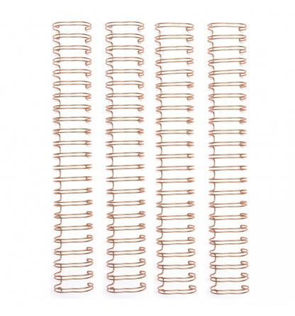 Cinch Wires Rose Gold 1" / 4 Arillos Oro Rosado Arillos para Engargolar We R Memory Keepers
