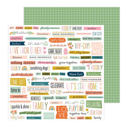 This is family Paper Pad / Block de Papel Decorado Papel American Crafts