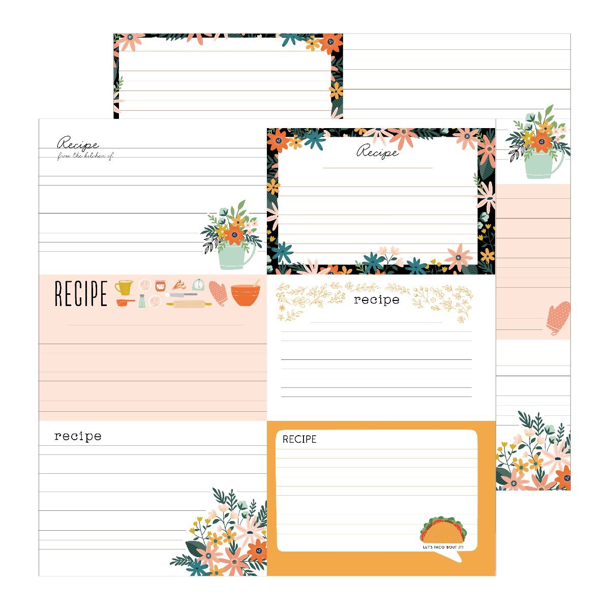 This is family Paper Pad / Block de Papel Decorado Papel American Crafts