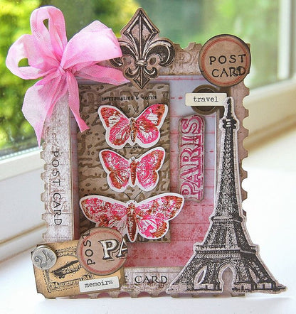 Set de Suajes y Sellos de Paris / French Flight Descontinuado Sizzix