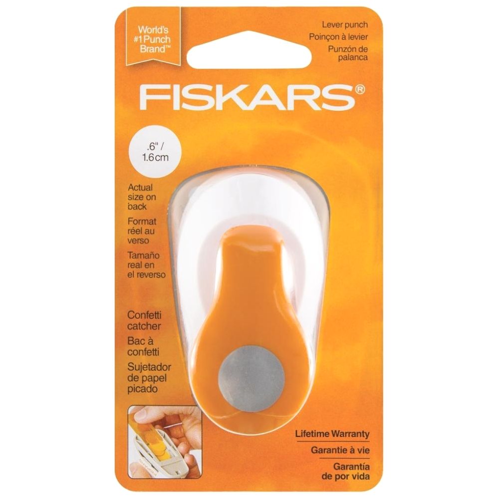Small Lever Punch 0.6" / Perforadora Círculo Pequeño 1.6 cm Perforadoras Fiskars