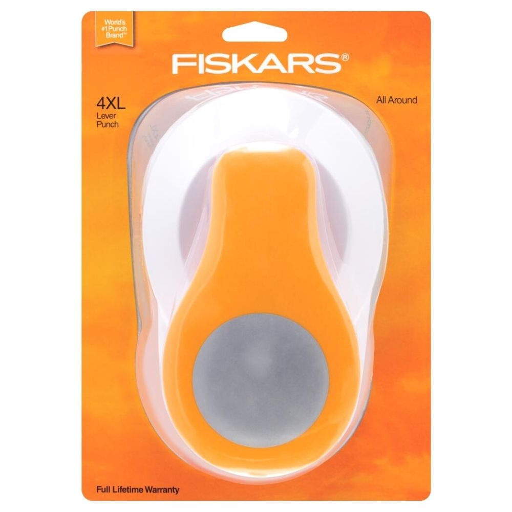 All Around 4XL Lever Punch 3.5" / Perforadora Círculo Grande 8.9 cm Descontinuado Fiskars
