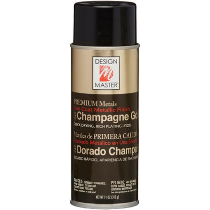 Premium Metals Spray Paint Champagne Gold / Pintura en Spray Oro Claro Descontinuado Design Master