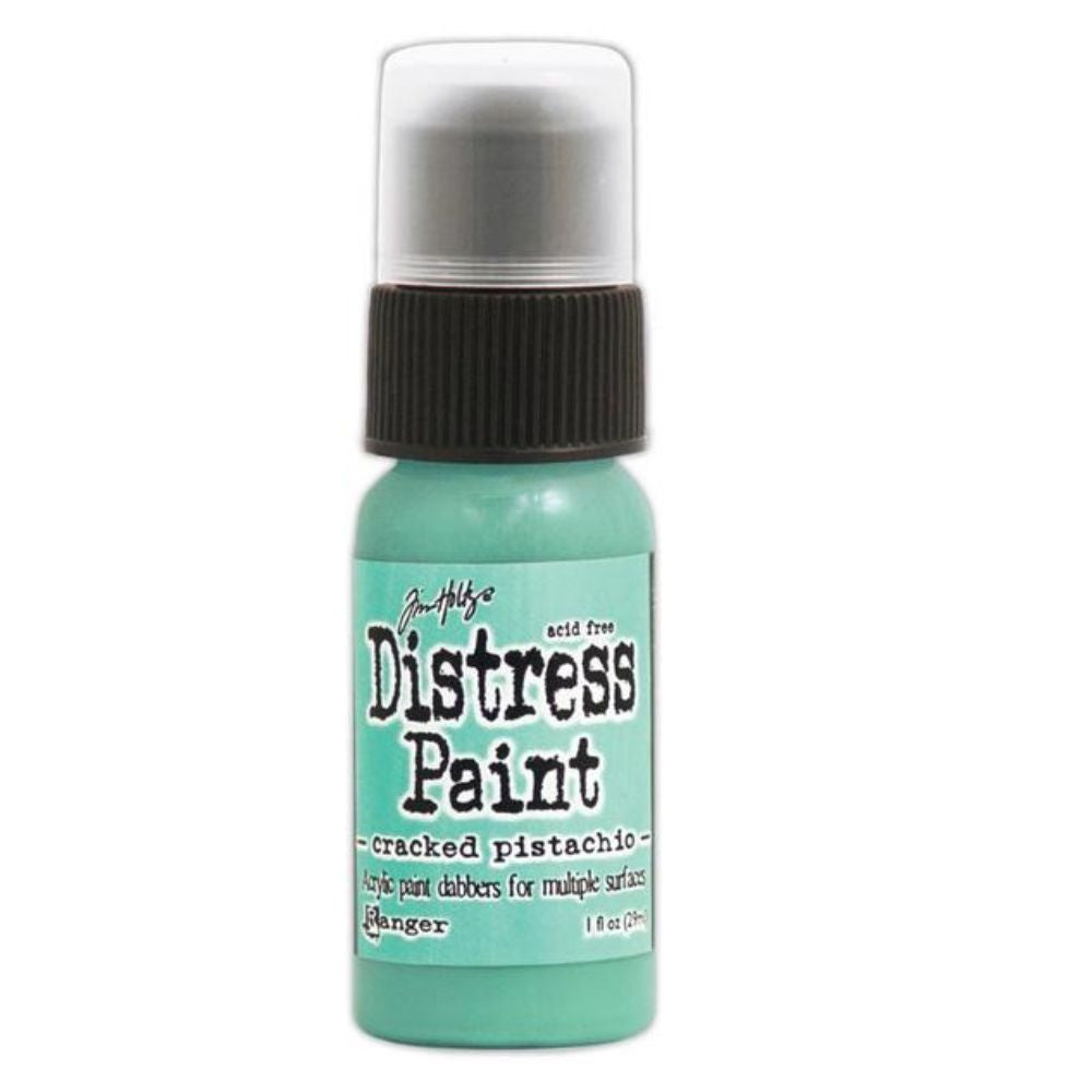 Distress Dabber Cracked Pistachio Acrylic Paint /  Pintura Acrílica Verde Agua Descontinuado Ranger