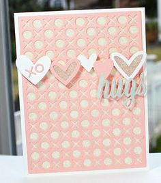 Suaje de Corte de Cubierta  Besos y Abrazos / Hugs and Kisses Cover Up Descontinuado Die Namics