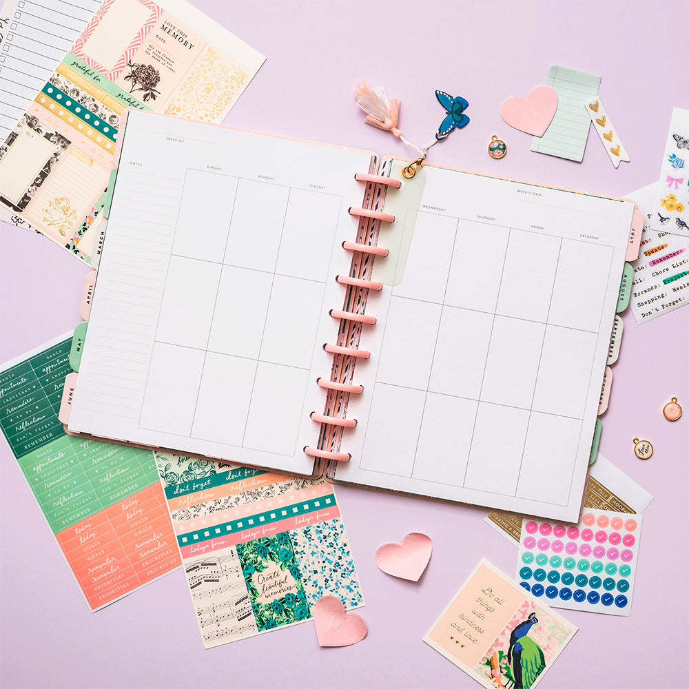 Day to Day Undated Planner English Garden / Agenda Planificadora Descontinuado Crate Paper