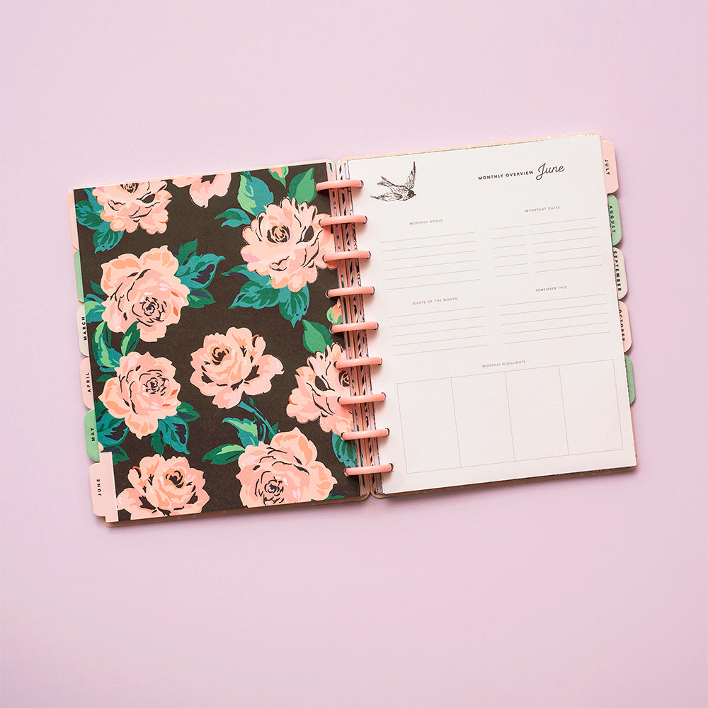 Day to Day Undated Planner English Garden / Agenda Planificadora Descontinuado Crate Paper