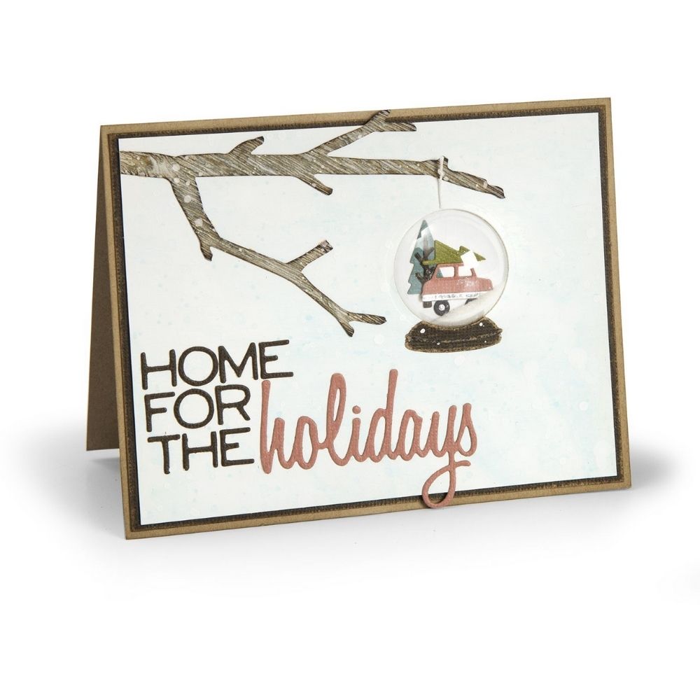 Thinlits Snowglobes Die / Suaje Globos de Nieve Navidad Descontinuado Sizzix