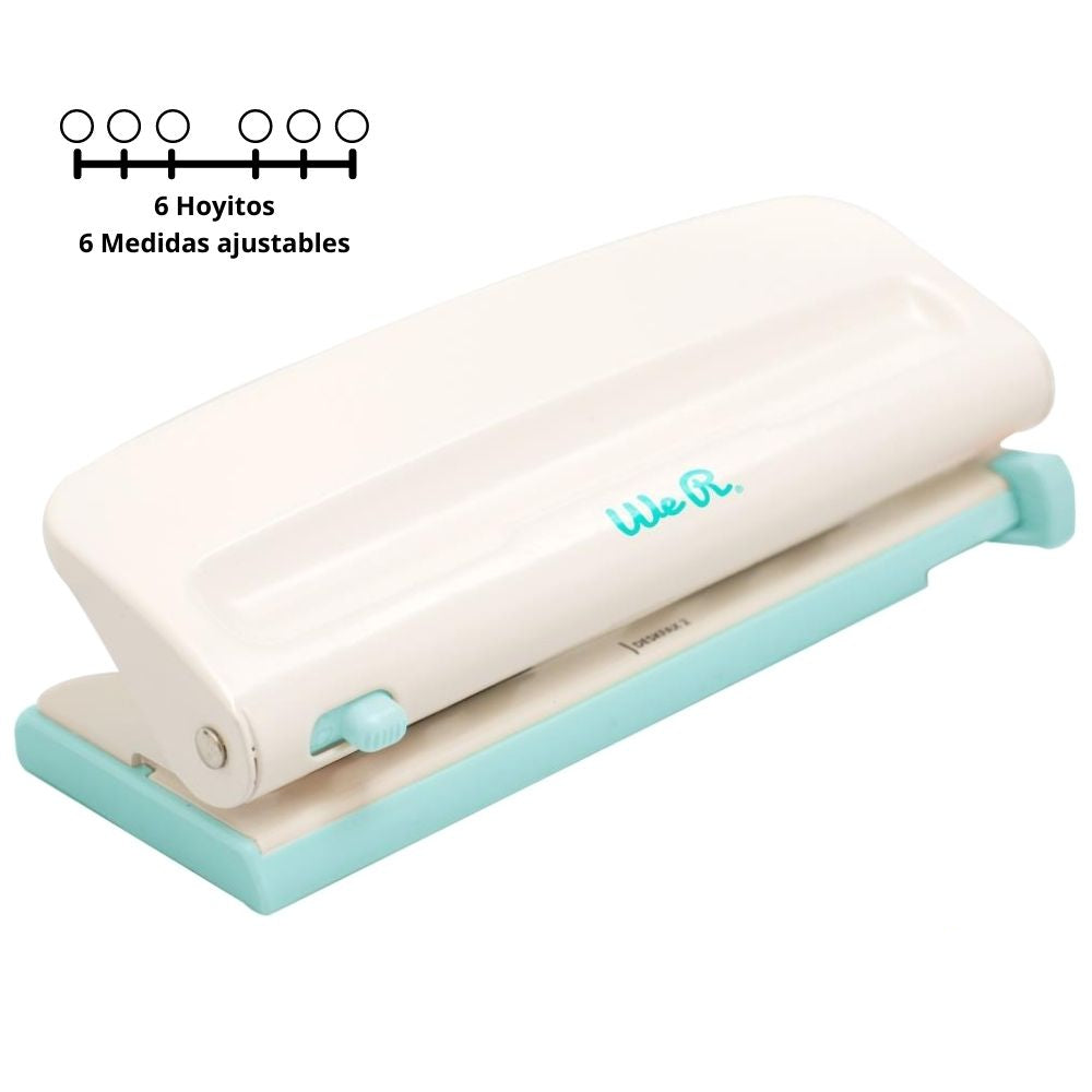 6 Hole Punch / Perforadora de 6 Agujeros Ajustable Perforadoras We R Memory Keepers