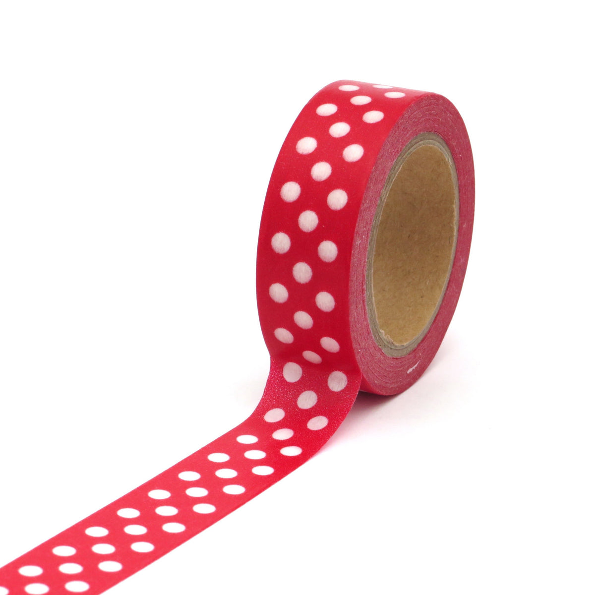 Washi Tape Red Polka Dots Spots  / Cinta Adhesiva Puntitos Descontinuado Queen&amp;Co