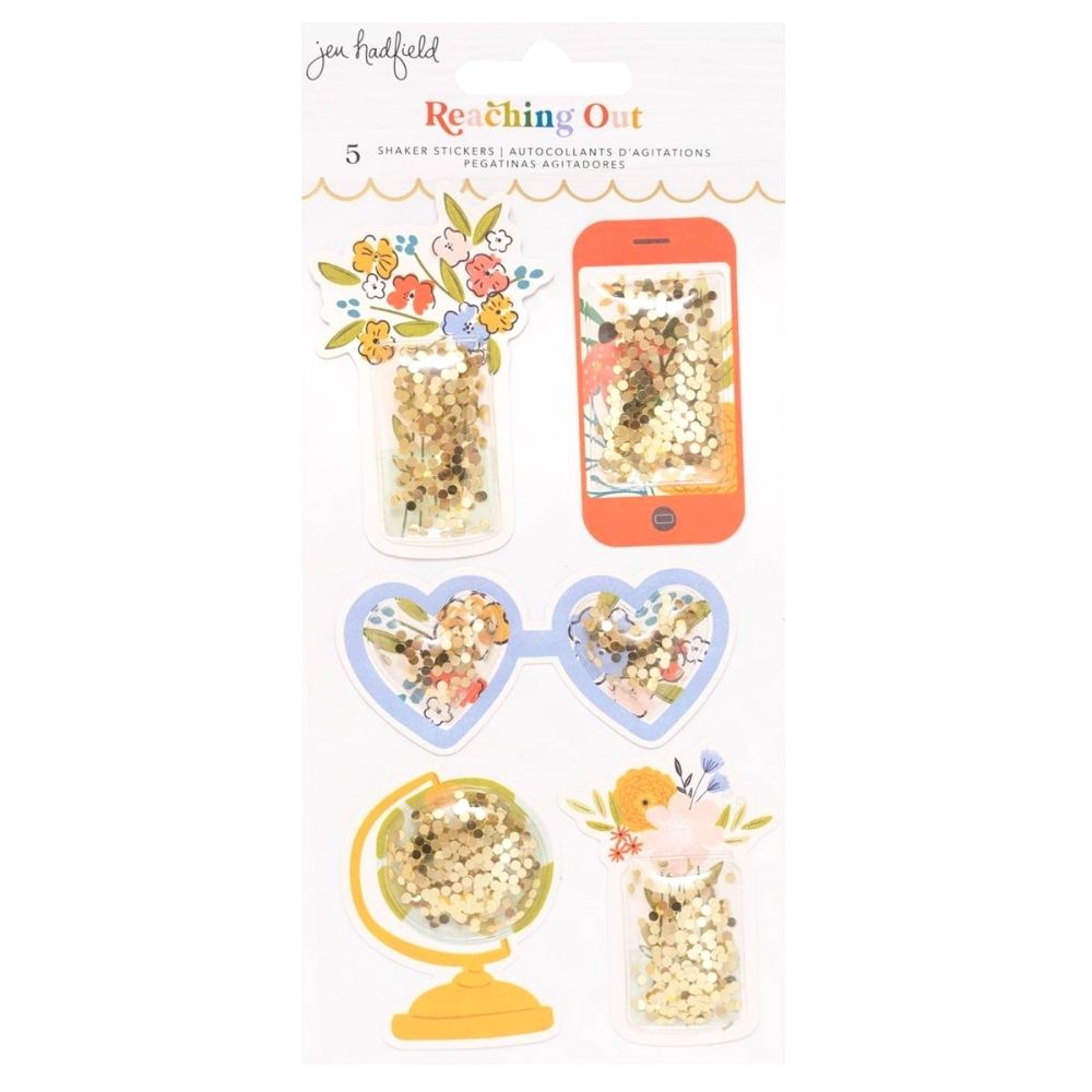 Reaching Out Shaker Stickers / Estampas Decorativas Tipo Shaker Stickers American Crafts