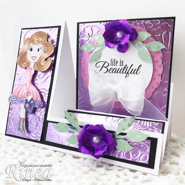 Princess Foiled Papers 6"x12" / 12 Hojas de Papel Tipo Alumino Doble Cara Princesas Papel Rinea