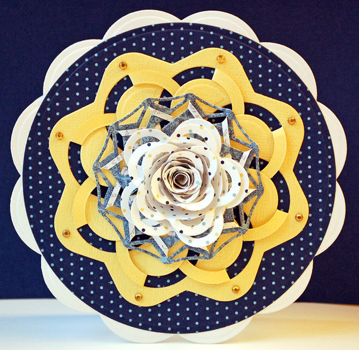 Suaje de Corte de Flor 3D 2  / Round About Descontinuado Spellbinders