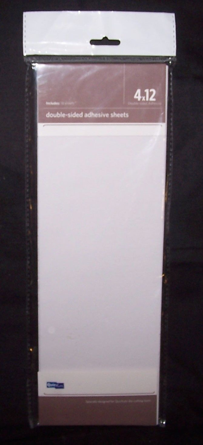 Double Sided Adhesive Chipboard Sheets / Hojas de Cartulina Gruesa Adhesiva Por Ambos Lados Descontinuado QuicKutz