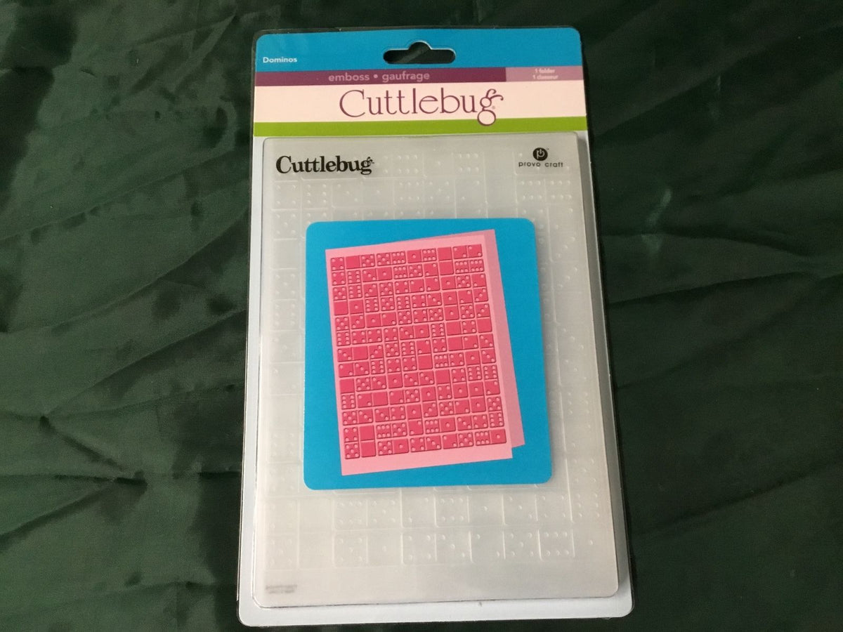 Dominos Embossing Folder / Folder de Grabado Dominó Descontinuado Cuttlebug