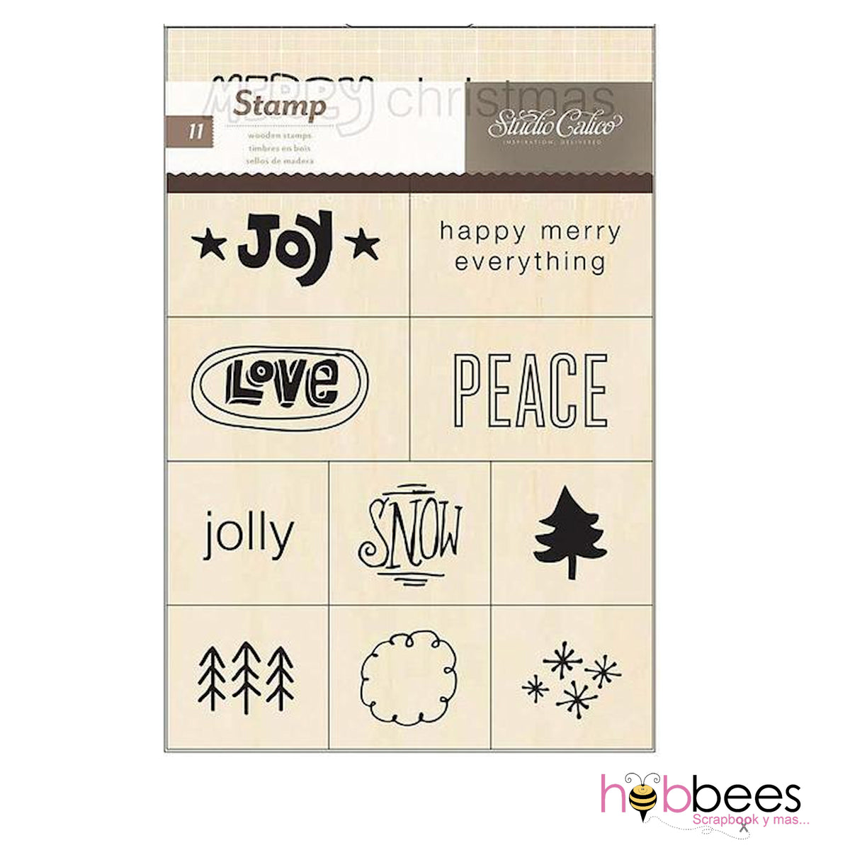 Magical Wooden Stamp Value  / Sellos de Navidad de Madera DESCONTINUADO American Crafts