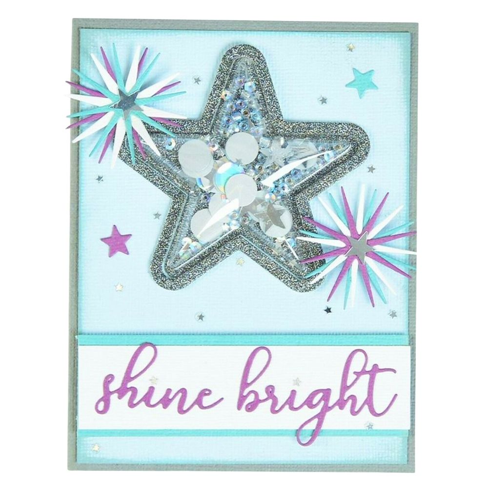 Shaker Domes Star 3" / Domo Estrella 3D de 7.62 cm Adornos / Embellishments Sizzix