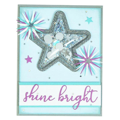 Shaker Domes Star 3" / Domo Estrella 3D de 7.62 cm Adornos / Embellishments Sizzix