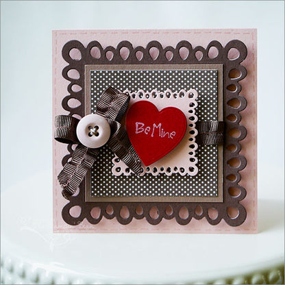 Suaje de Corte de Cuadro con Encaje / Nesting Square Doilies Descontinuado LifeStyle Crafts