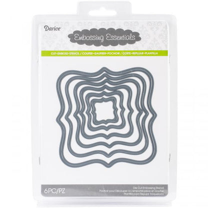 Nesting Squares / Suaje de Corte de Cuadrados Adornados Dados de Corte / Suajes / Troqueles Darice