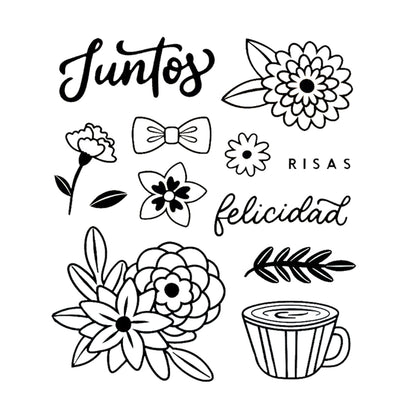 Buenos Dias Stamps / 12 Sellos Buenos Días  American Crafts