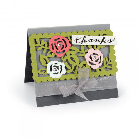 Thinlits Dies Rose Vines / Suaje Fondo de Rosas Descontinuado Sizzix