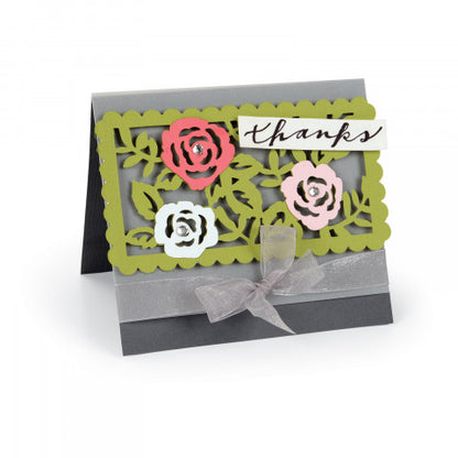 Thinlits Dies Rose Vines / Suaje Fondo de Rosas Descontinuado Sizzix